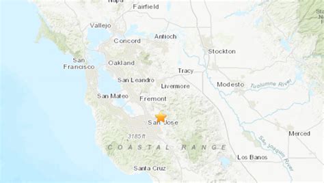 Earthquake near San Jose registers at 2.5 magnitude